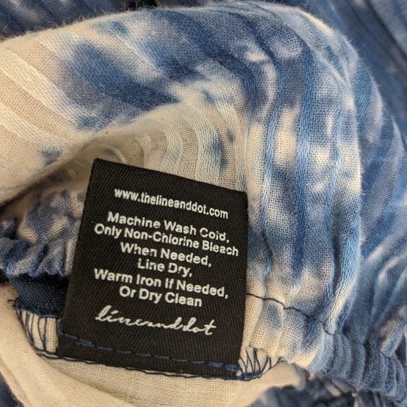 Line & Dot | tie dye cropped peasant blouse | S - Picture 10 of 10